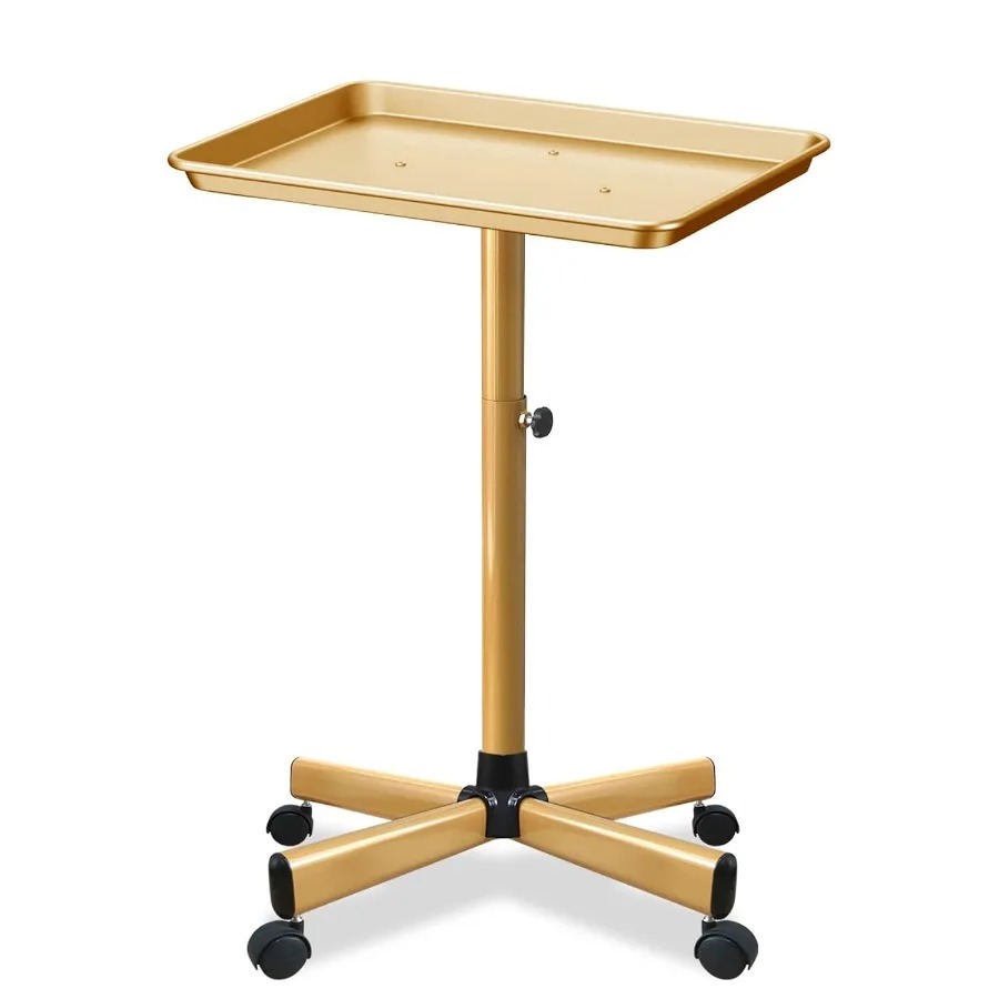 Beauty Makeup Stores - Aluminum Beauty Rolling Cart with Wheels.