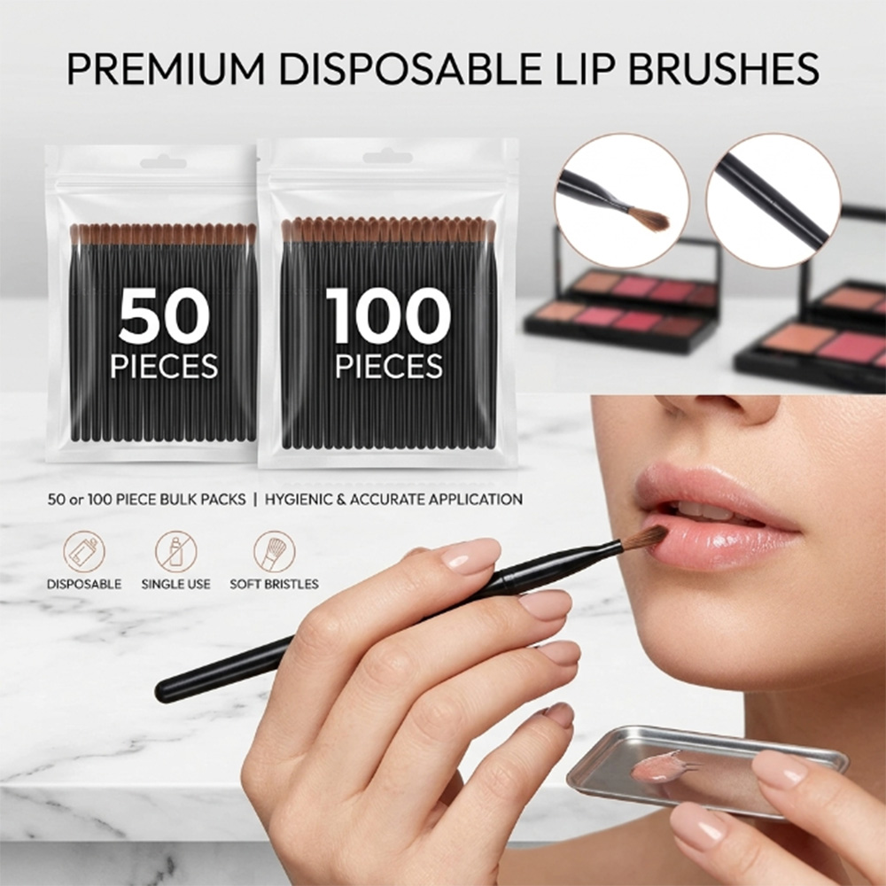 50/100pcs Disposable Lip Brush - đánh giá và giá Beauty Of Makeup