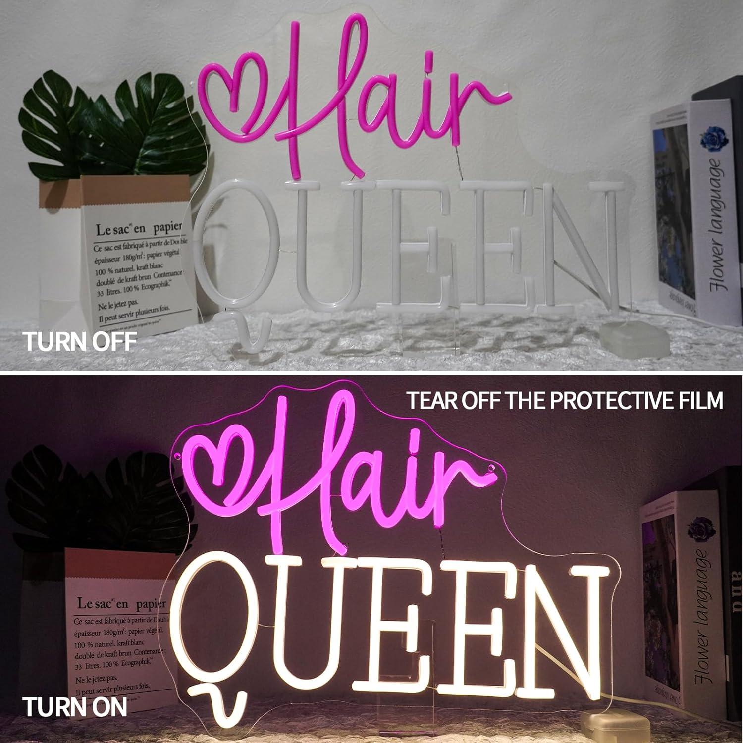 Hair Queen Neon Sign Dimmable  - đánh giá và giá Beauty Makeup Stores
