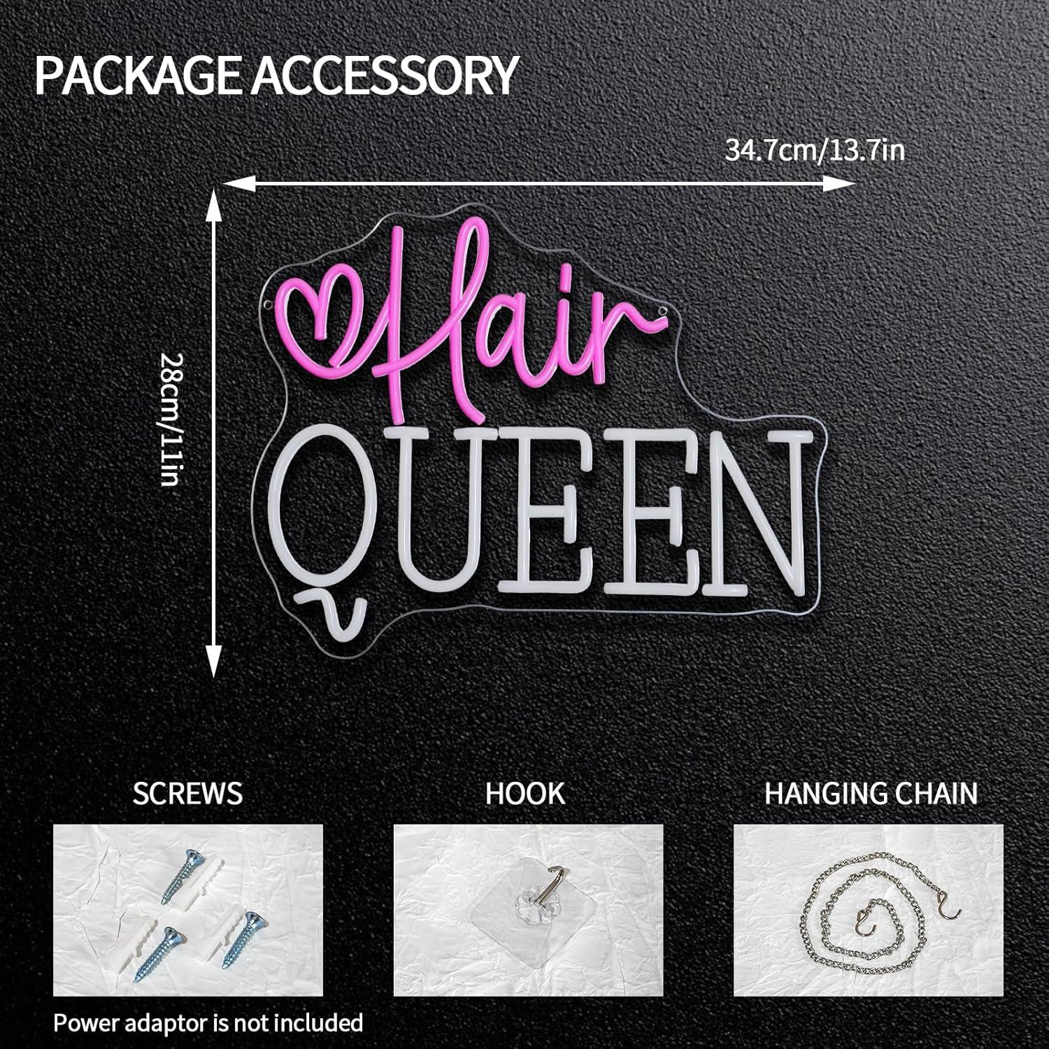 Hair Queen Neon Sign Dimmable  - đánh giá và giá Beauty Makeup Stores