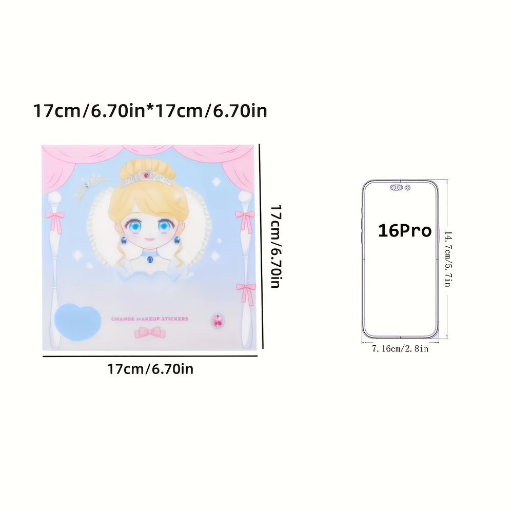 Princess Makeup Stickers, DIY  - đánh giá và giá Beauty Makeup Game