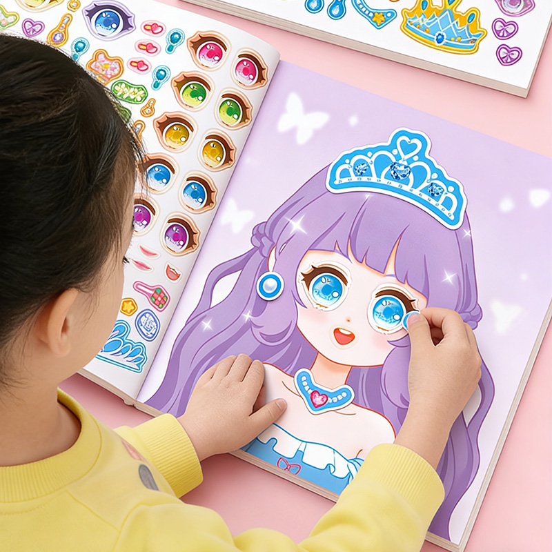 Princess Makeup Stickers, DIY  - đánh giá và giá Beauty Makeup Game
