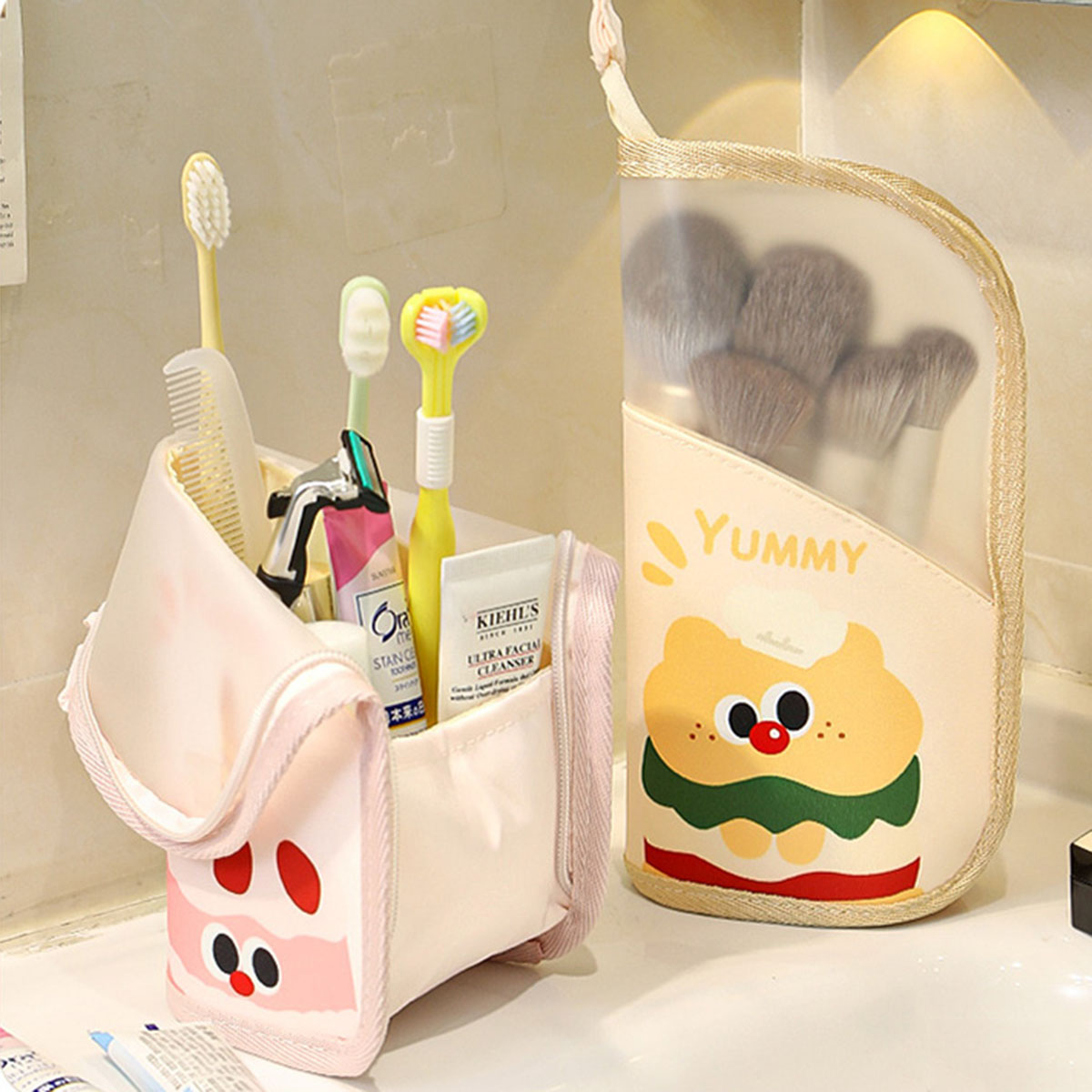 1Pcs Cosmetic Bag Travel Stand - đánh giá và giá Beauty Of Makeup